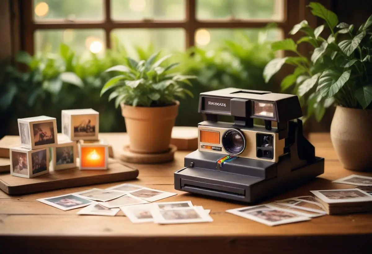 Polaroidkamera – fånga dina bästa minnen med stil! illustration