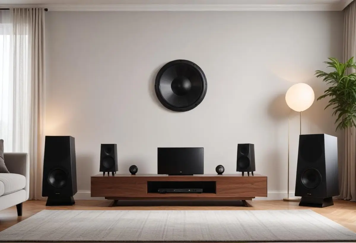 Upplev kraften i musiken med en subwoofer illustration